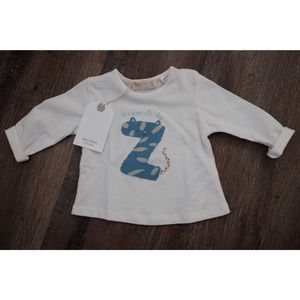 Zara mini “from A to Z” long sleeve shirt